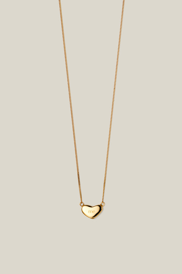 Heart "me" necklace (gold)