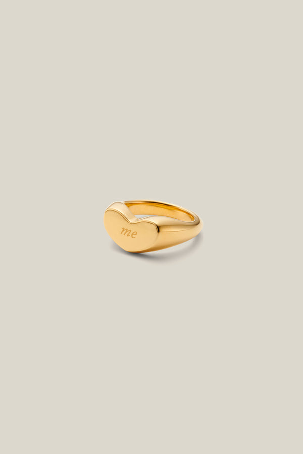 Heart "me" ring (gold)