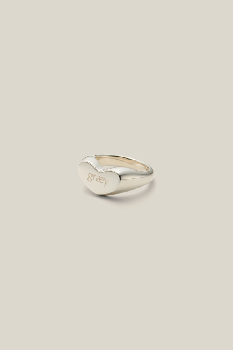 Heart "me" ring (silver)
