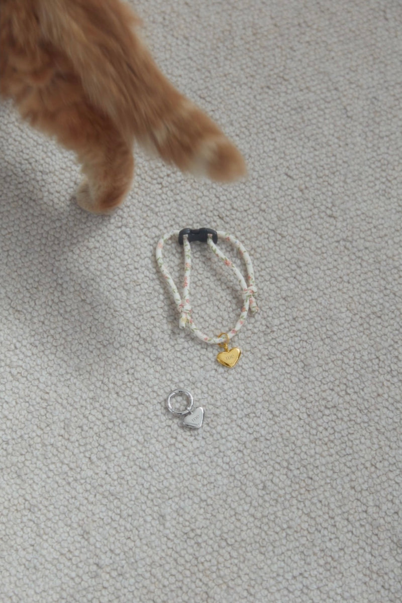 Heart "me" pet charm (silver)