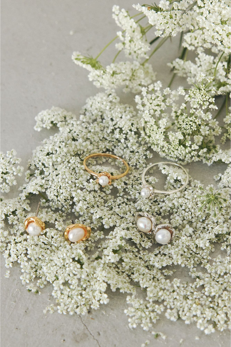 Petal silver (piercing)