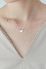 "me" necklace (silver)