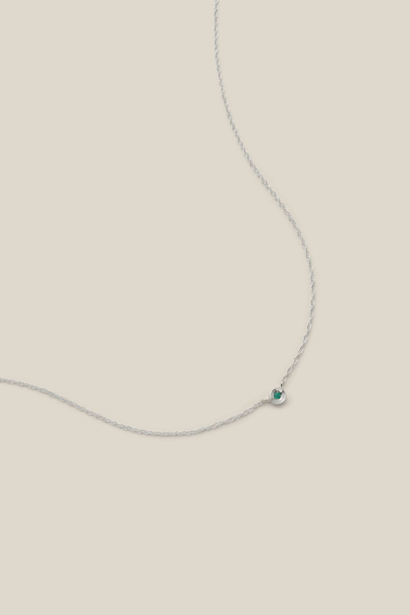 Emerald silver (necklace)