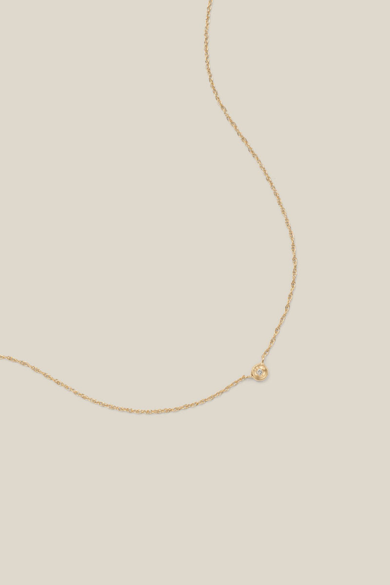 Aquamarine gold (necklace)