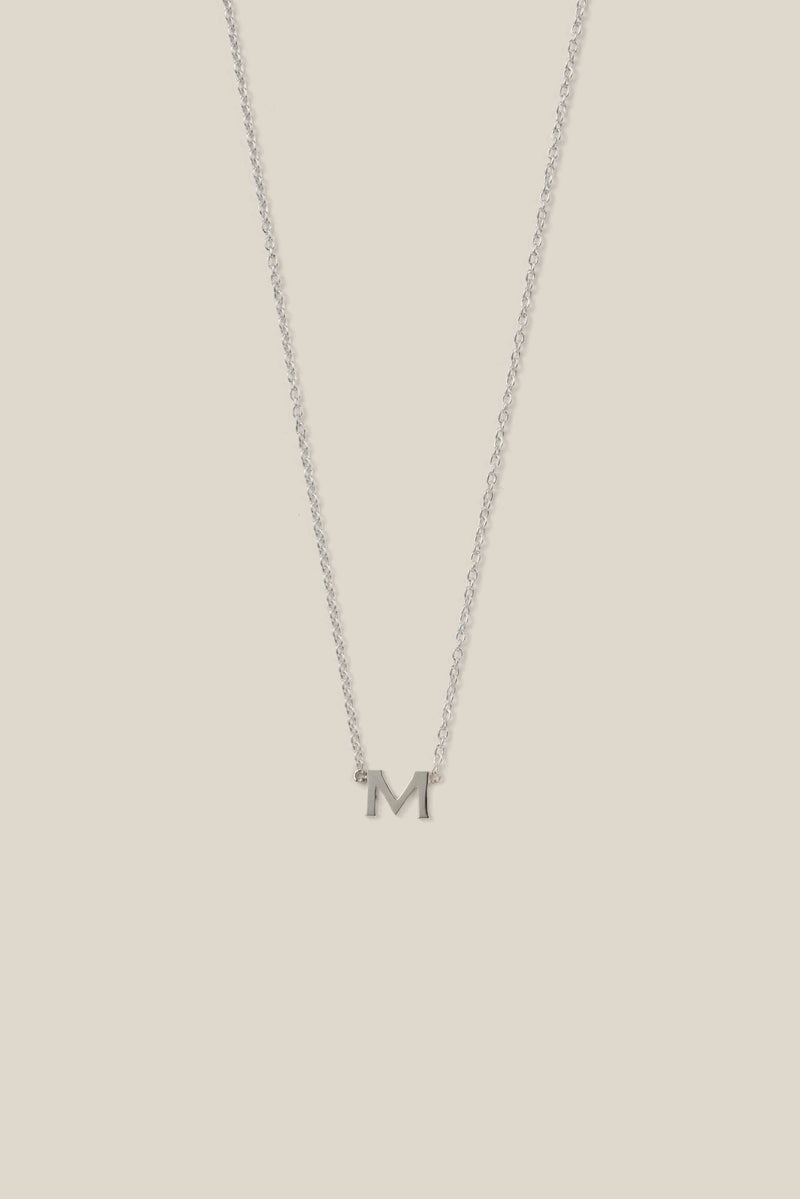 Mini letter silver (necklace)