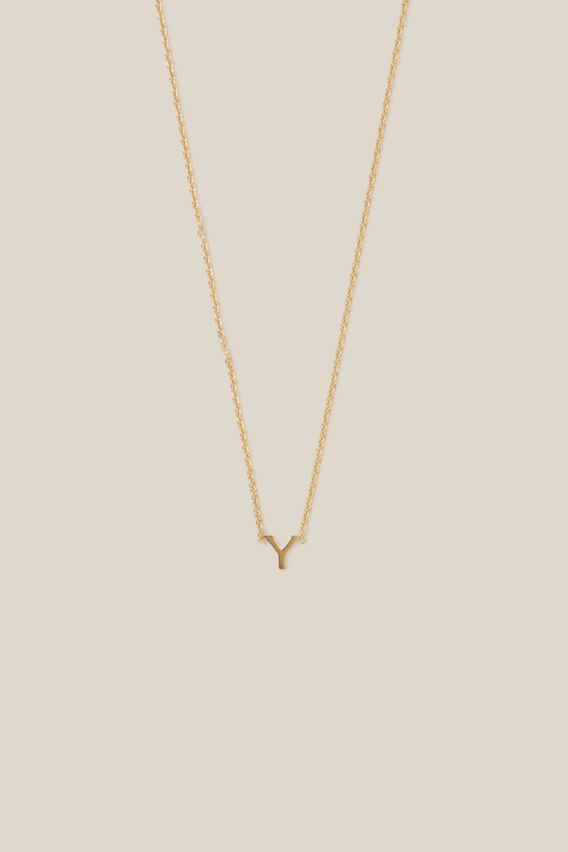 Mini letter gold (necklace)