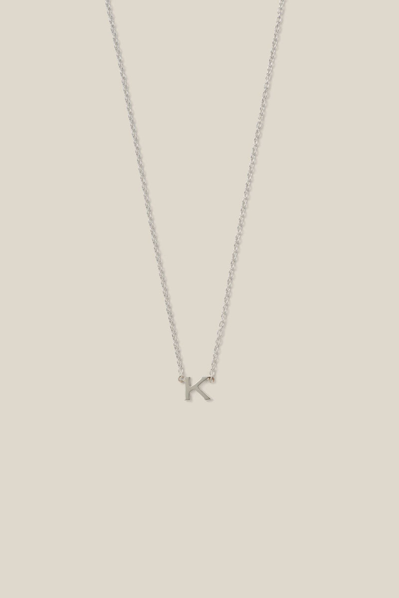 Mini letter silver (necklace)