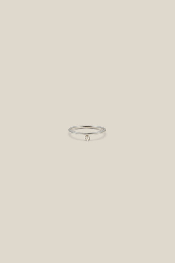 Lg diamond silver (ring)