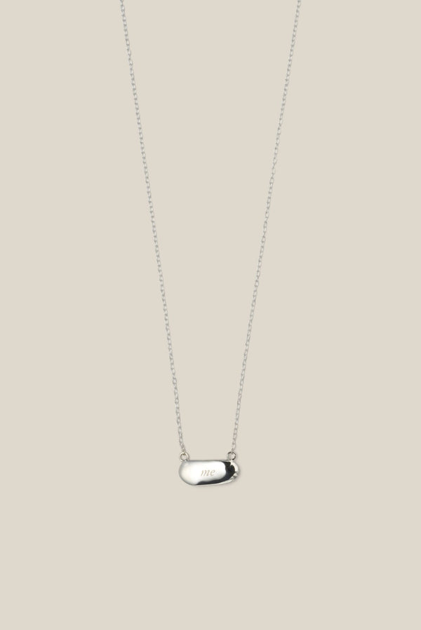 "me" necklace (silver)