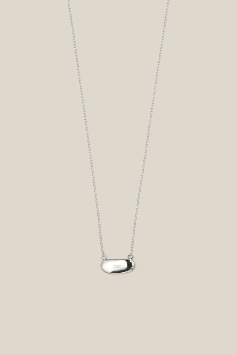 "me" necklace (silver)