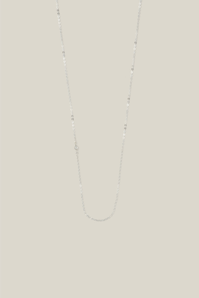 Twin lg diamond silver (necklace)