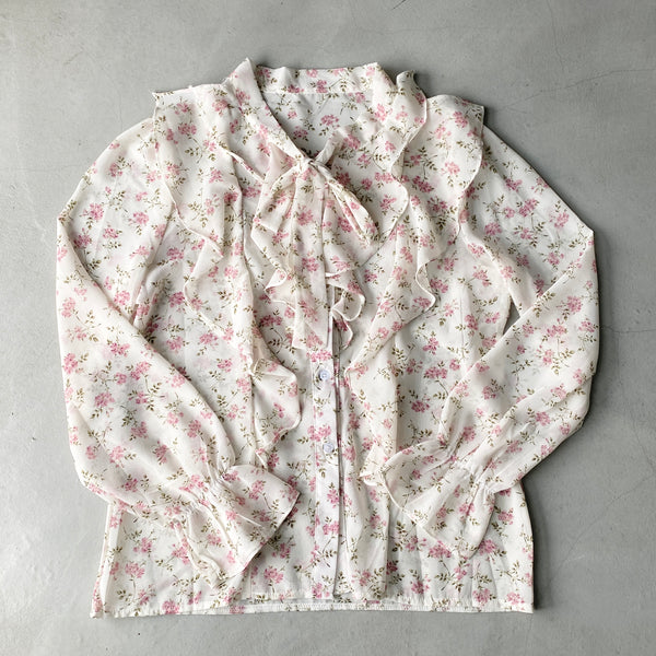 Pink floral blouse – graey