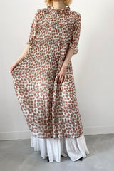 Orange floral dress