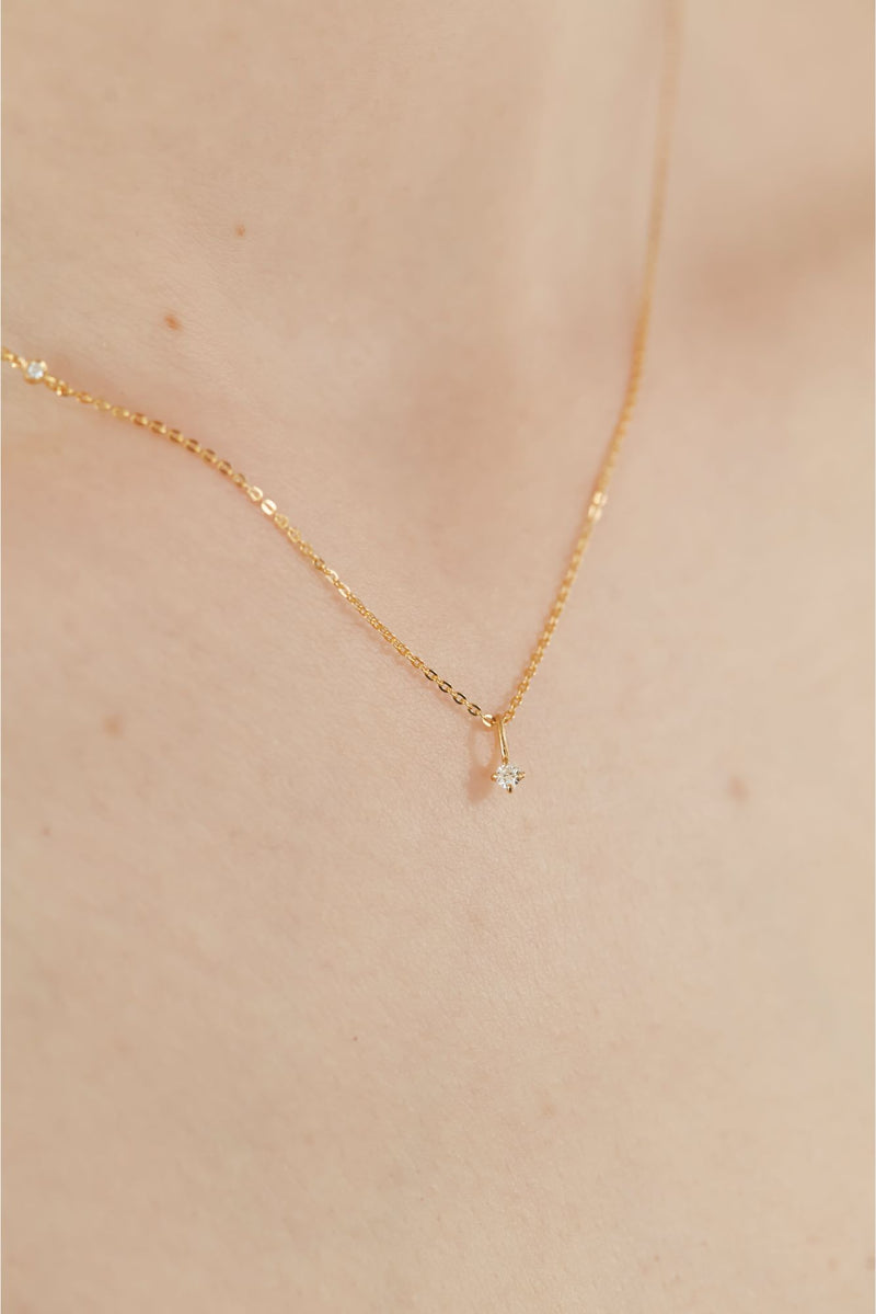 Twin lg diamond gold (necklace)