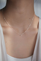 Lg diamond silver (necklace)