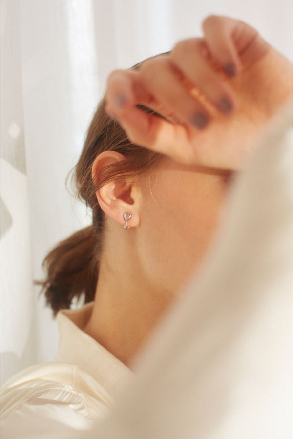 Heart mini silver (earring)