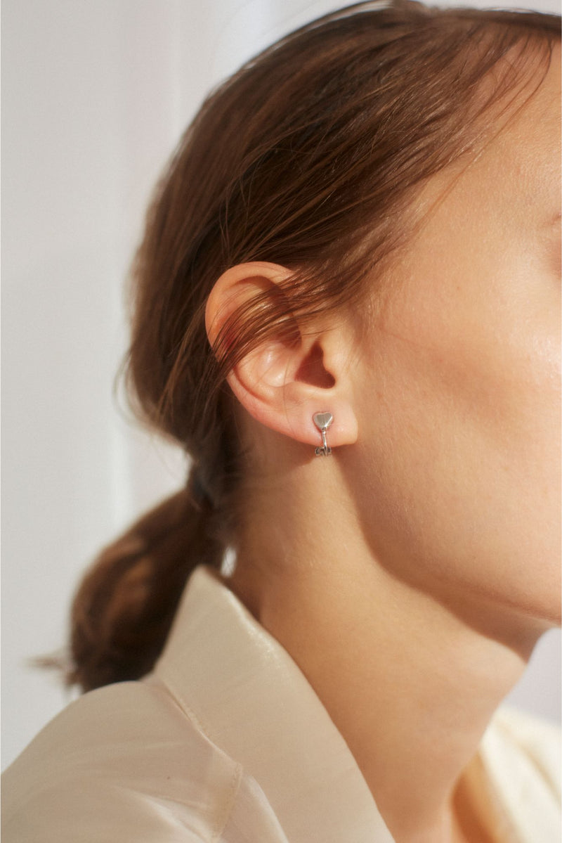 Heart mini silver (earring)